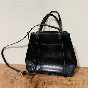 Tusk dark brown crossbody bag